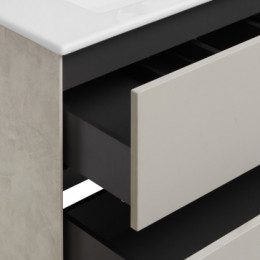 Сохо 75 Тумба Слэйт\Галька серая (БЕЗ УМЫВАЛЬНИКА "Элина-75")