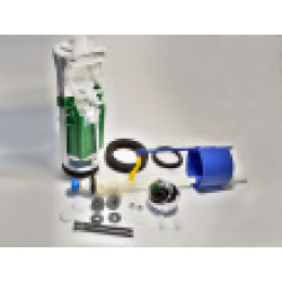 122540 Арматура для бачка/унитаза: спуск.ATLAS V3 + наливной Uni Bottom, сост. из сливного двухрежим.  клапана. и наполнительного клапана, с ниж подв