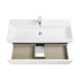 OLETA Модуль д/раковины 100мм, белый глянец 2 ящика