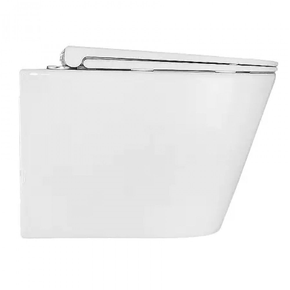 LANDER Унитаз подвесной безободковый с сиденьем микролифт, смыв ТОРНАДО. Размер 490x350x350 мм (1 место)