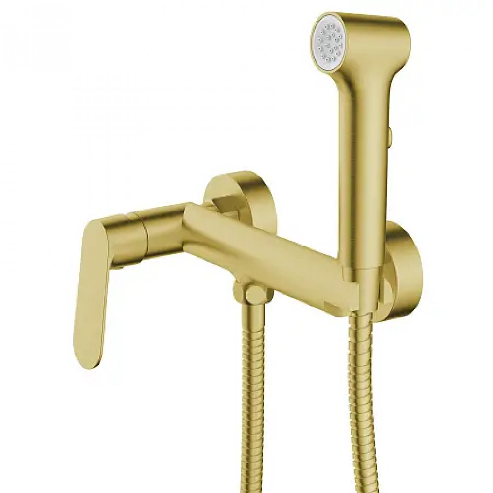 Alanti Гигиенический душ со смесителем, золото матовое