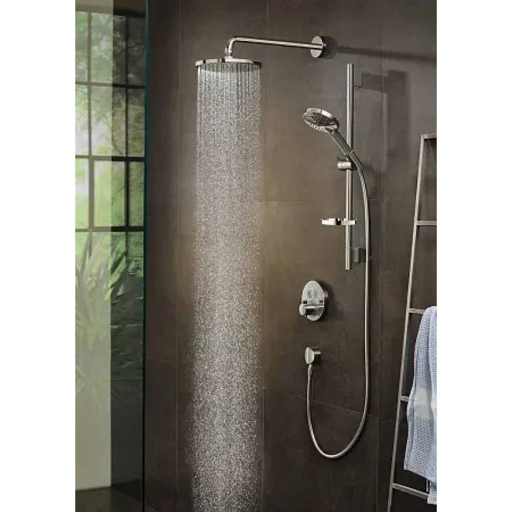 15743340 Термостат ShowerSelect S, для 2 потребителей, СМ, шлифованный черный хром