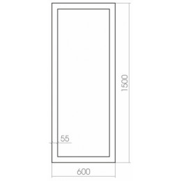 AZARIO зеркало Монреаль 600*1500 напольное (Венге)