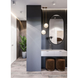 AZARIO зеркало Виола-лофт 500*1000 без подсветки, рама пластик, гор-вер