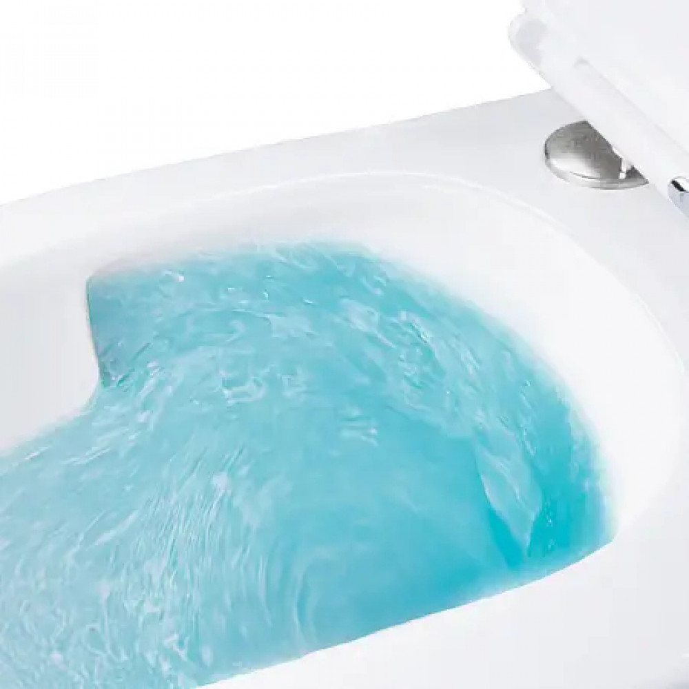 AZ-5179T-WHT BLISS Унитаз подвесной с системой смыва Tornado в комплекте с быстросъемным сиденьем микролифт, дюропласт 485*360*365mm