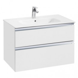 THE GAP Модуль д/раковины 800 мм, 2 ящика, белый глянец (подходит раковина Gap и Victoria Unik)