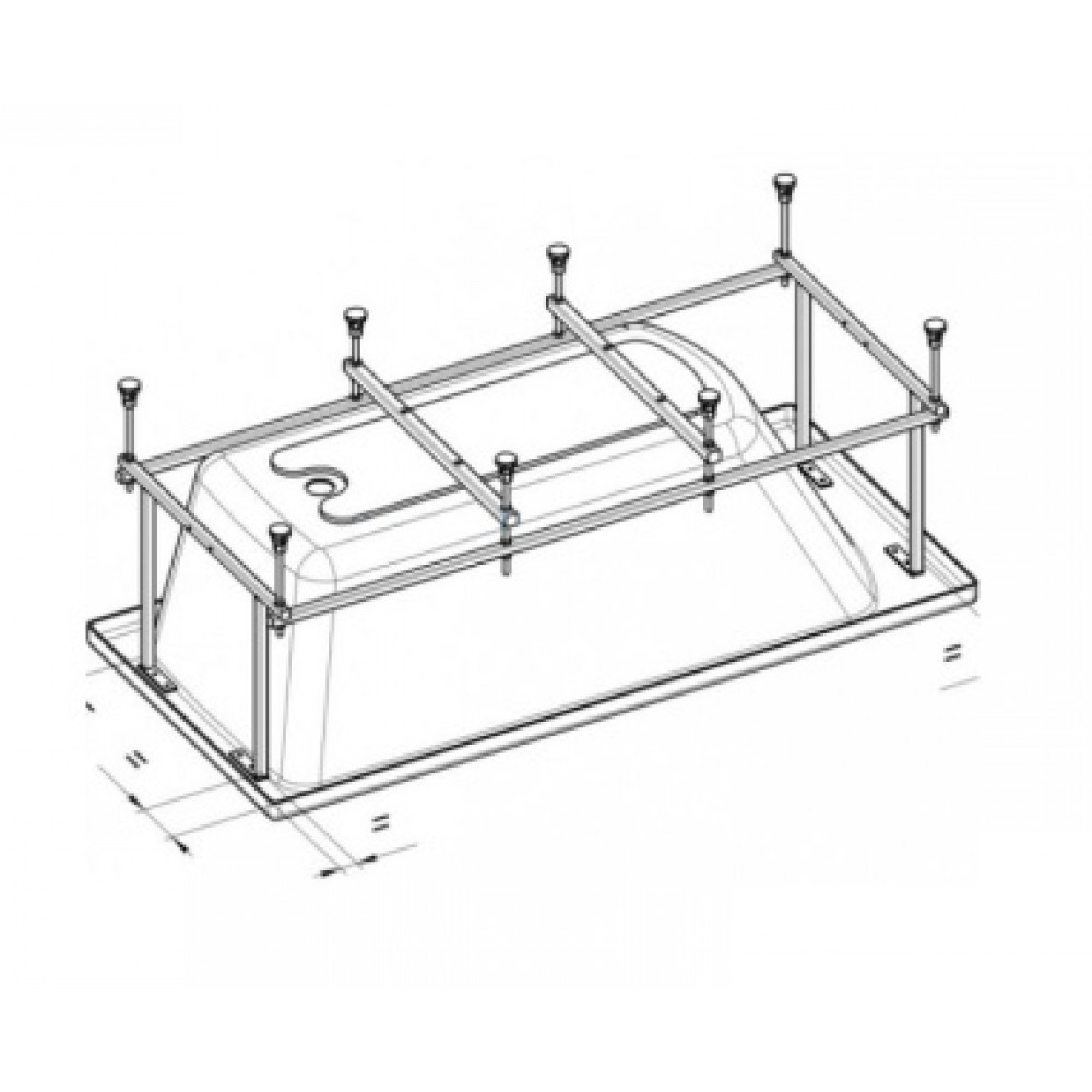 BECOOL монтажный комплект для ванны 170х80