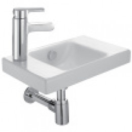 E4759G-00 рукомойник  ODEON UP 1 отв д/смесит. с лев. стороны 40*25 бел