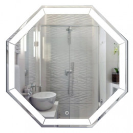 AZARIO зеркало Renato влагостойкое с подсветкой и гравировкой 800*800