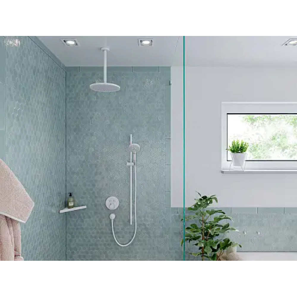 15743340 Термостат ShowerSelect S, для 2 потребителей, СМ, шлифованный черный хром