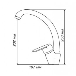 Z_НИМО Смеситель для кухни латте