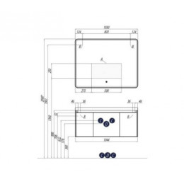 Шерилл 105 Тумба (БЕЗ УМЫВАЛЬНИКА Шерилл-105)