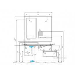 Сакура 100 Комод Ольха Наварра/Белый глянец