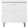 Комплект Тумба Ника 80Н (800*850*475) Напольная с раковиной Monte 80