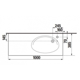 ETNA  Раковина 1000 мм