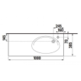 ETNA  Раковина 1000 мм