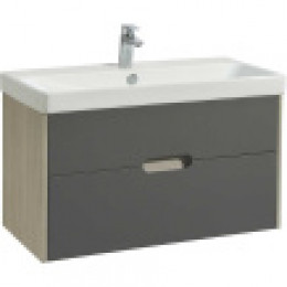 Оливия 90 Тумба Грей/Дуб Ойстер (БЕЗ УМЫВАЛЬНИКА "Адриана-90")