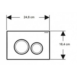 Кнопка смыва Geberit Delta 20 115.127.11.1, альпийский белый