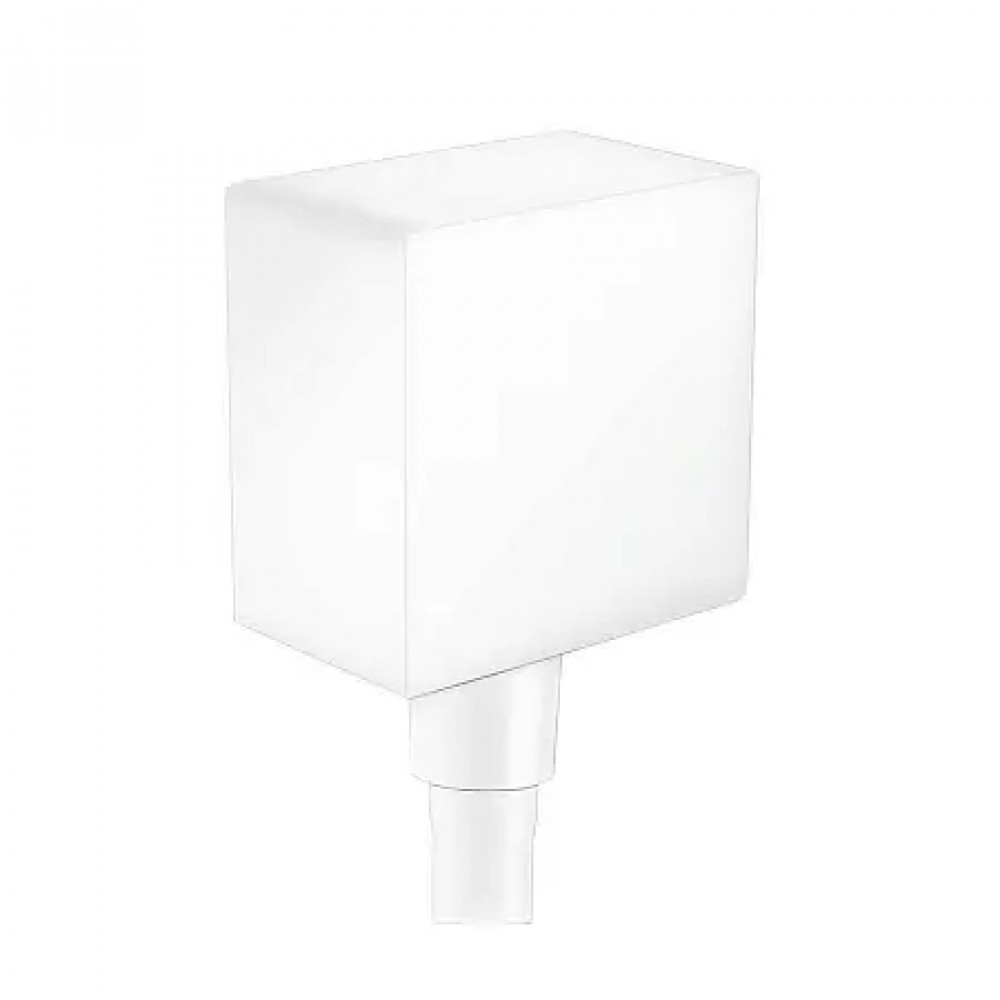 26455700 FixFit Square Шланговое подсоединение с клапаном обратного тока, матовый белый