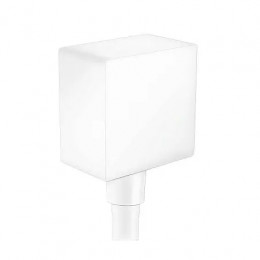 26455700 FixFit Square Шланговое подсоединение с клапаном обратного тока, матовый белый