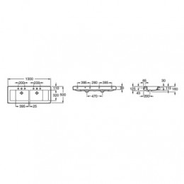Z_STRATUM  Раковина 1300 мм