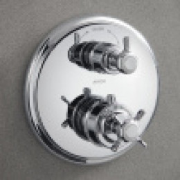 16820000 AXOR Montreux Термостат с запорным/переключающим вентилем, с крестообразной рукояткой, хром