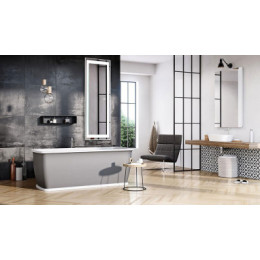 AZARIO зеркало Лира 600*1200 сенсор выкл, гор/верт