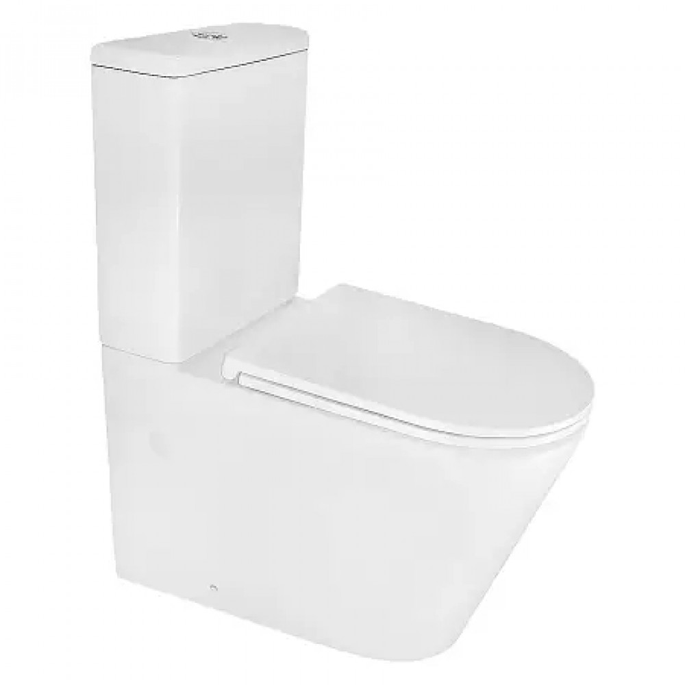 AZ-8300 Унитаз напольный MIZEN с системой смыва Tornado, безободковый с сиденьем микролифт 660*360*800mm