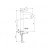 BC269AA  CERALINE Vessel Смеситель для умывальника, монтаж Ideal Standard-Fix