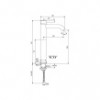 BC269AA  CERALINE Vessel Смеситель для умывальника, монтаж Ideal Standard-Fix