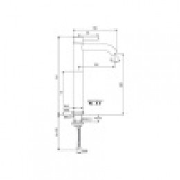 BC269AA  CERALINE Vessel Смеситель для умывальника, монтаж Ideal Standard-Fix