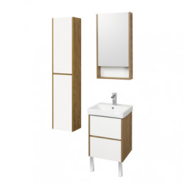 Полуколонна, белый/дуб рустикальный, Сканди