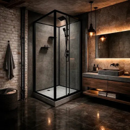 CS-3010TM/W-100R Душ. Кабина 1000x1000x2150 поддон 14 см