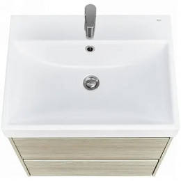 Ona Тумба под раковину 600, светлый дуб 2 ящика (подходит раковина ZRU9307561, 732799E000, 73279A8000)