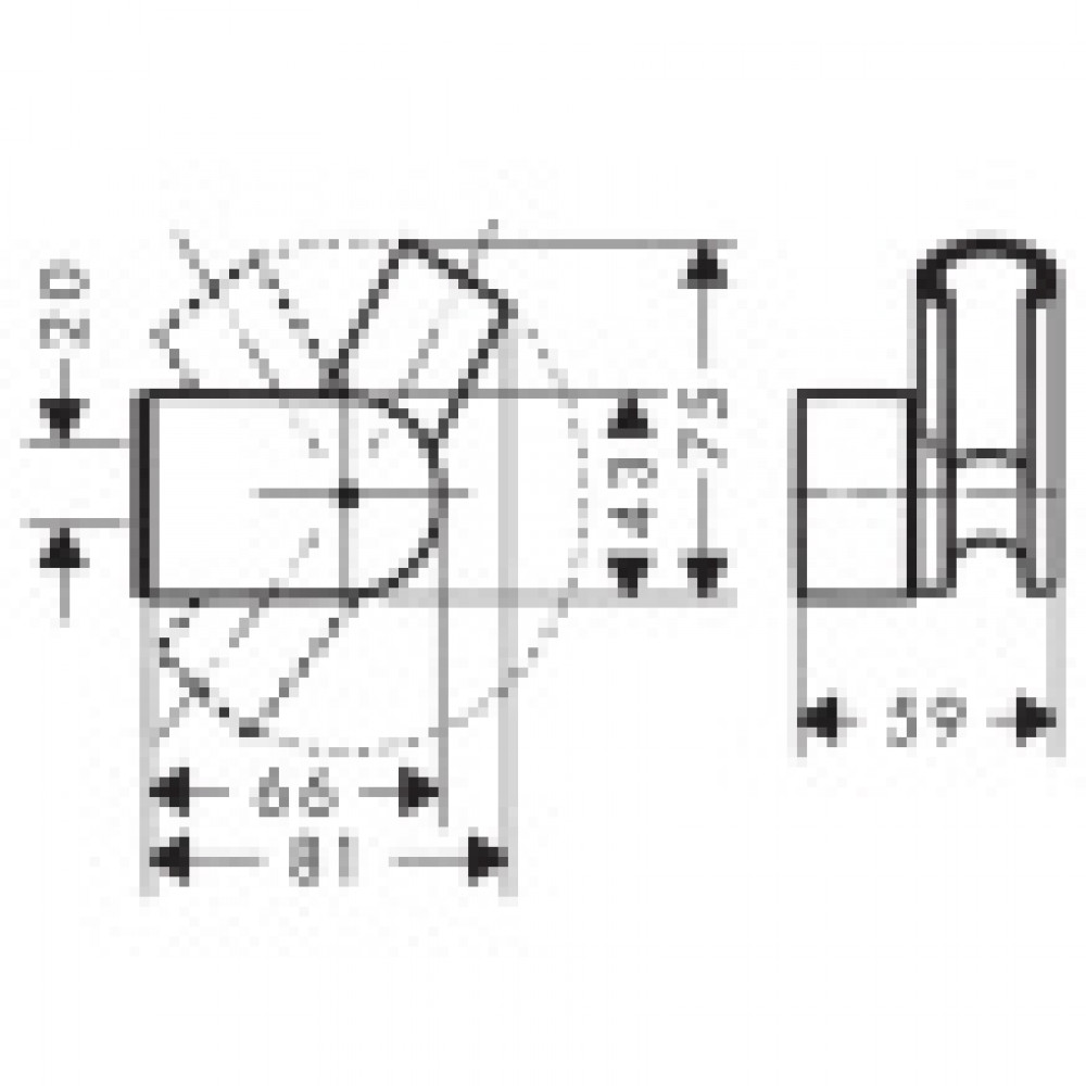 28328000 Держатель ручного душа Porter Vario