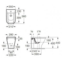 GAP Низ к биде напольное