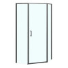 AZ-21C-90-MB-CL Душевое ограждение SAKURA DIA-90х90х195-MB-CL, прозрачное стекло 6 мм, профиль матовый черный