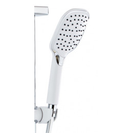 Душевая система с поворотным изливом, с термостатом, хром/белый, AZ-821