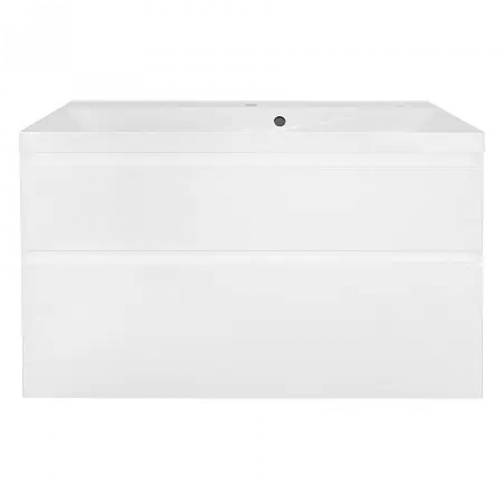 Комплект тумба Velluto 100 (100*660*450) подвесная с раковиной Астория 100