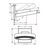 26226000 Rainfinity Верхний душ 250 1jet с настенным креплением, хром