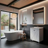 Комплект Loranto Оптимум - Тумба 70 см напольная С РАКОВИНОЙ Monte NEO 700x475x215