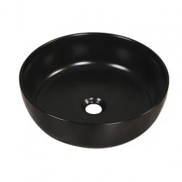 XML4003 -218  Раковина ультратонкая  38,5*38,5*14 см черная мат