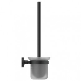 A9119XG IOM Туалетная щетка с держателем, для настенного монтажа, матовое стекло, с крепежом
