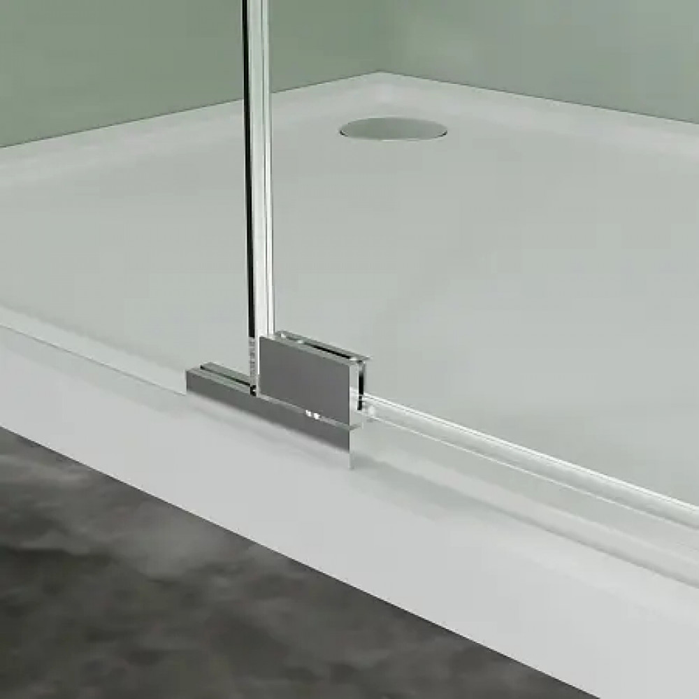 AZ-J50-12090-MB-CL Душевое ограждение MALE SQR-120х90х195-MB-CL, прозрачное стекло 6 мм, профиль матовый черный