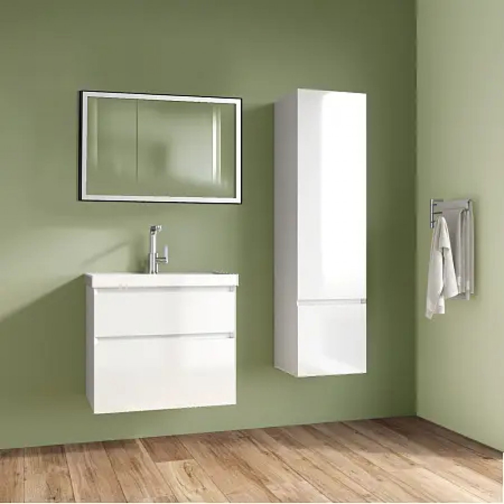 Комплект тумба Velluto 100 (100*660*450) подвесная с раковиной Астория 100