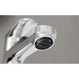 72517000 Rebris S Смеситель для раковины 110, однорычажный, со сливным гарнитуром, хром