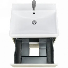 Ona Тумба под раковину 600, светлый дуб 2 ящика (подходит раковина ZRU9307561, 732799E000, 73279A8000)