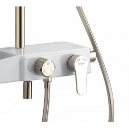 Душевая система с поворотным изливом, белый/золото, AZ-801-1 