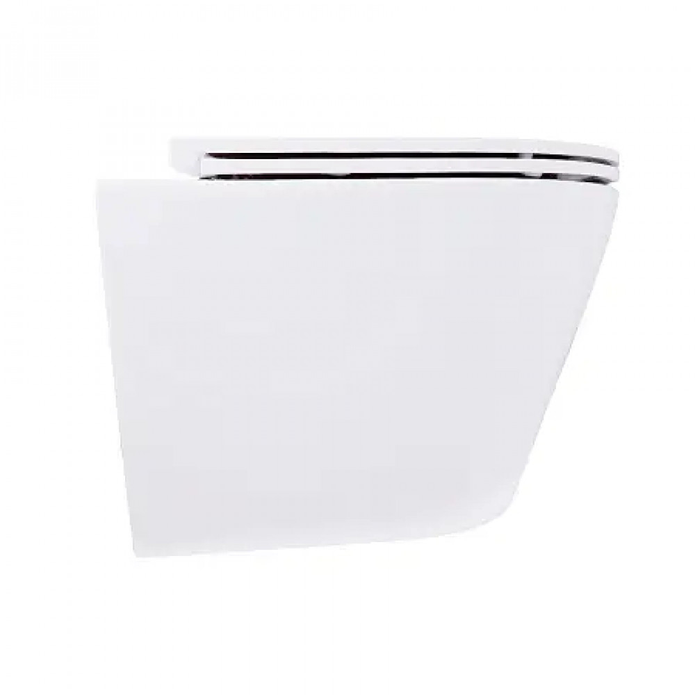 AZ-5179T-WHT BLISS Унитаз подвесной с системой смыва Tornado в комплекте с быстросъемным сиденьем микролифт, дюропласт 485*360*365mm