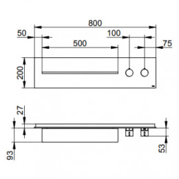 56162013002 meTime spa Панель для ванны и душа с термостатом на 2 потока (нужна СЧ 56162000072)
